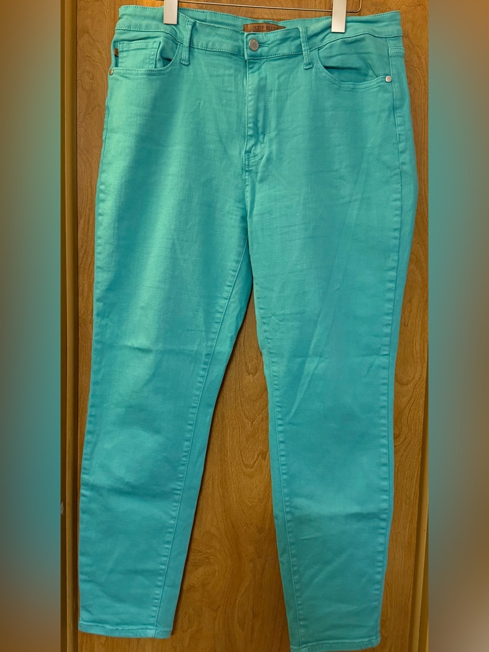 Judy Blue Women's Garment Dyed Turquoise Jeans